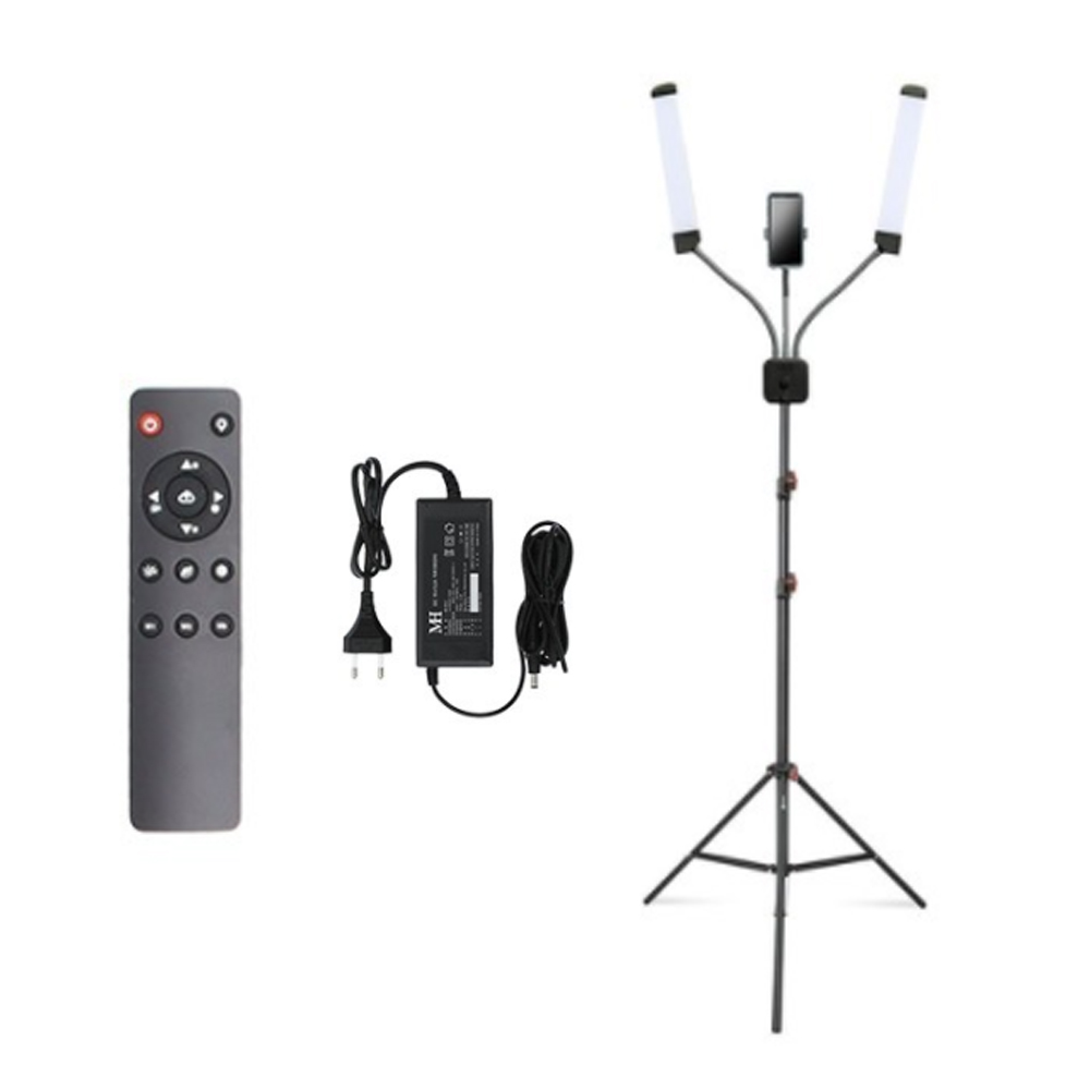 대한 뷰티 네일 메이크업 타투 반영구 왁싱 속눈썹 미용 샵 셀카 LED 더블라인 조명 + 휴대폰 라이트 거치대 슈퍼스탠드 세트 150,300원