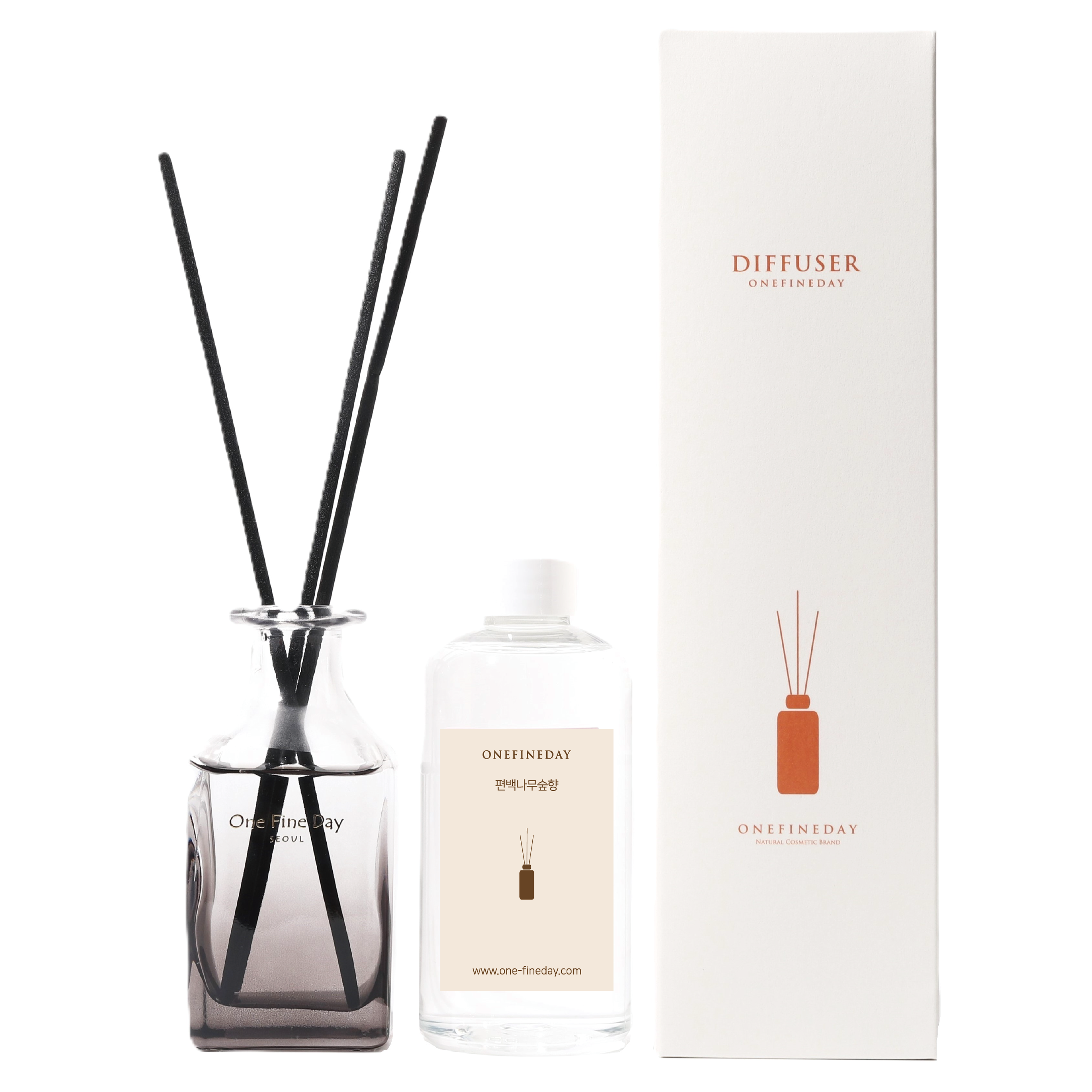 어느멋진날 사각 공병 + 오일 250ml + 스틱 10p 디퓨저 세트 34,000원