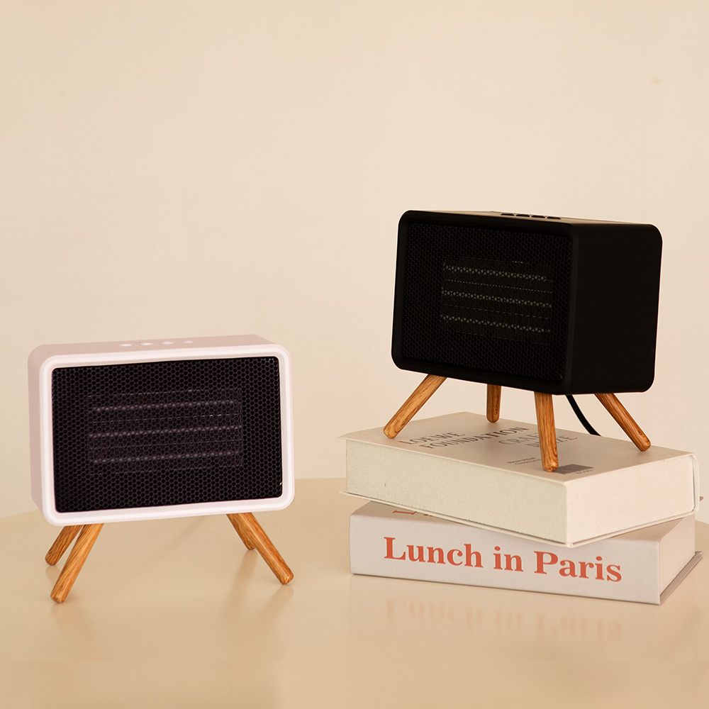 디큐브 미니온풍기 사무실 온풍기 전기 히터 PTC 1500W 유럽형 인테리어디자인, 다크 그레이 1+1 59,400원