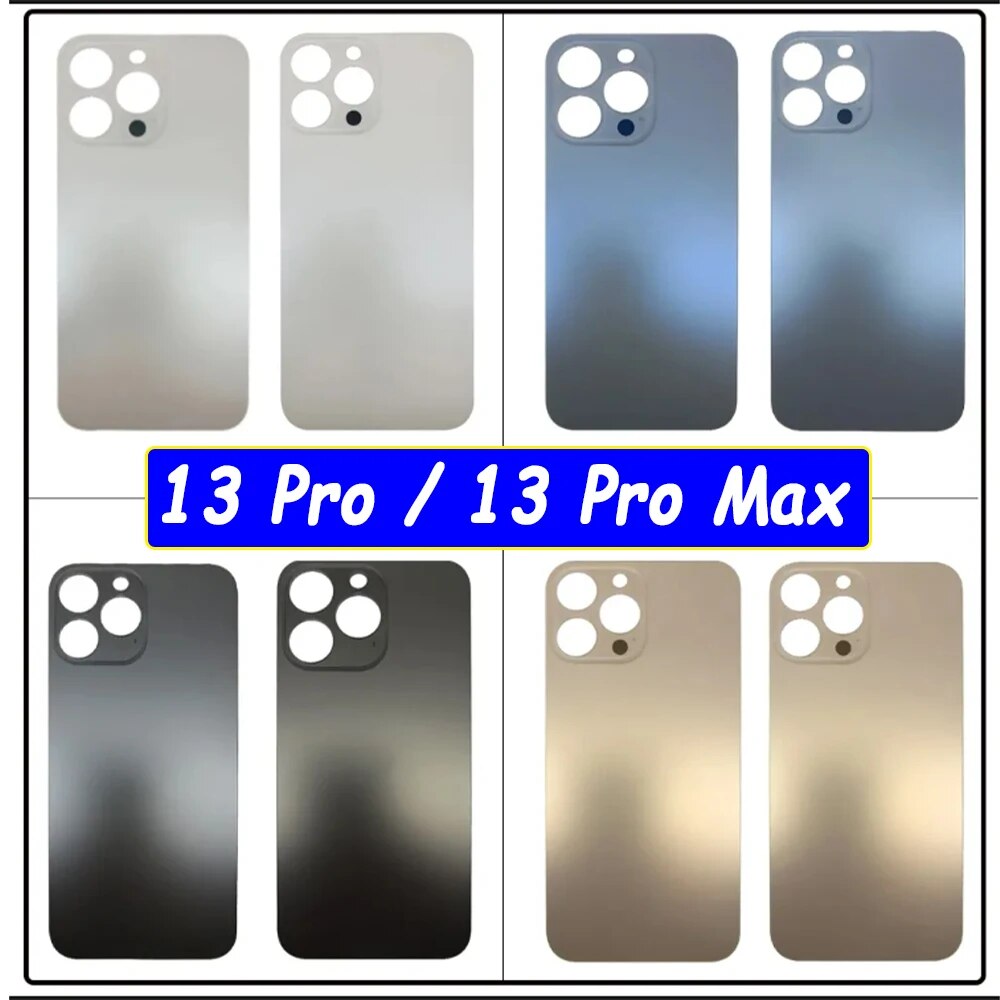 휴대폰 핸드폰 스마트폰 수리 부품 배터리 하우징 커버 케이스 아이폰 호환 13 프로 맥스 후면 문짝 패널 유리 접착제 포함 큰 구멍 교체 11,490원