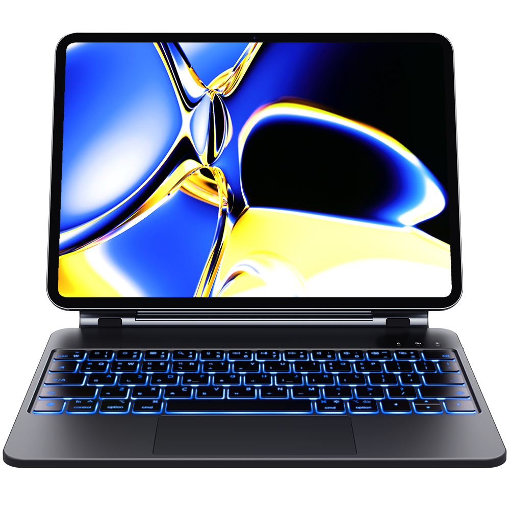 아이패드 에어7/6/5/4세대 프로 1/2/3/4/5/6세대 11/12.9/13인치 10/11세대 호환 매직 키보드 블루투스 한글각인 iPad Air/PRO 케이스나라, 검정색, 1개 100,900원