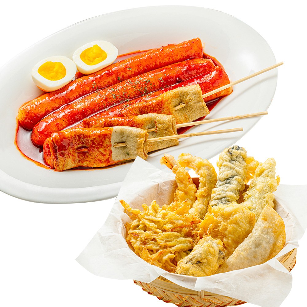 떡보라 가래떡 떡볶이 밀키트 1-2인분+수제모둠튀김 세트 청주 맛집 부산떡볶이, 1개 28,200원