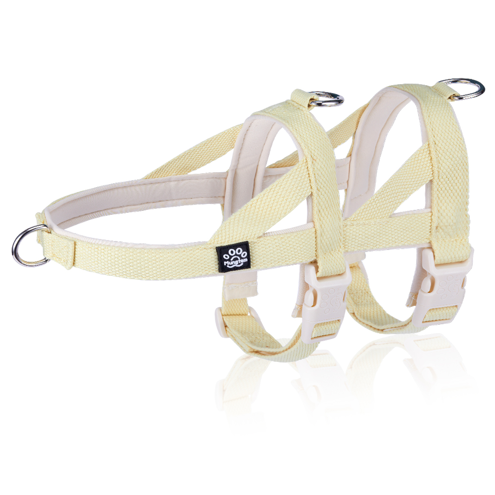 멍템 강아지 탈출방지 하네스, 파스텔 옐로, 1개 25,400원