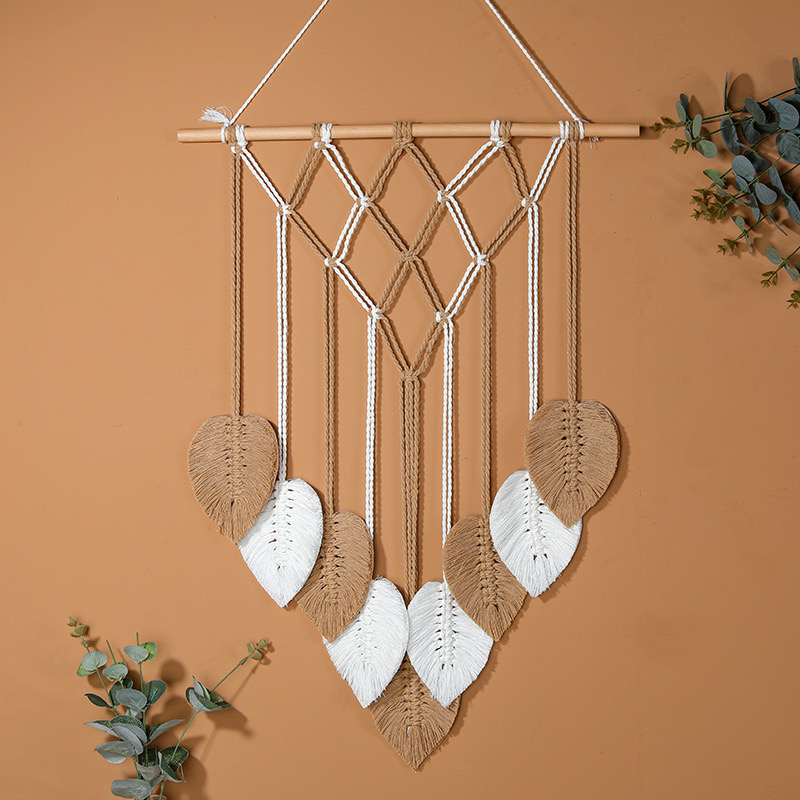 대어샵 이쁜 마크라메 벽장식 나무잎 드림캐쳐, 카키 16,900원