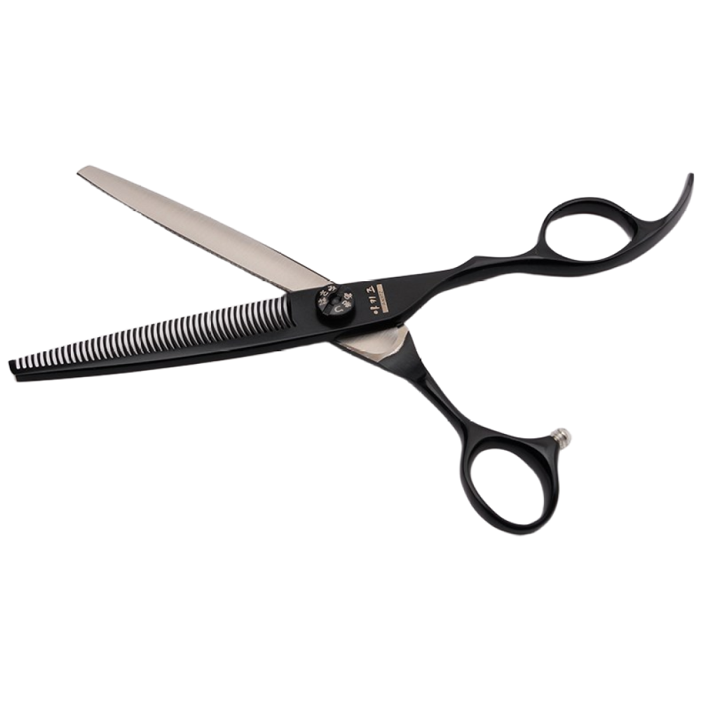 아키즈 반려동물용 프리미엄 블랙마이크로 전문가용 가위, 숱가위단품NZG-I-6546 50,000원