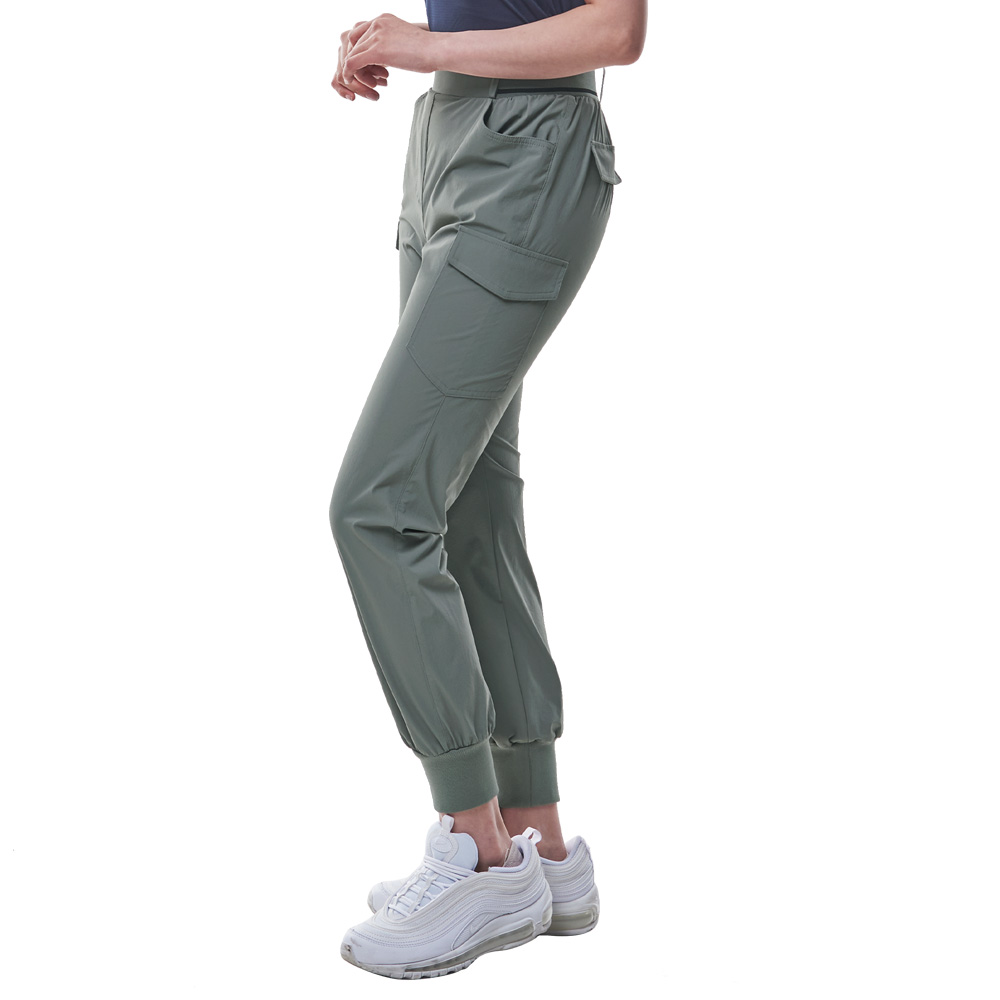 <투엘라> 여성 카고 조거 팬츠 / 나일론 카고 포켓 와이드 밴딩 골프 카고 조거 바지 45,980원