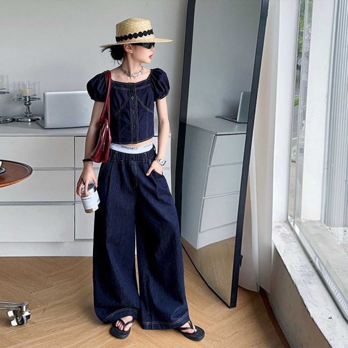 해피유통어린이 멋진 청소년 반팔 상의와 루즈핏 팬츠 캐주얼 세트14세 이상XG03 46,670원