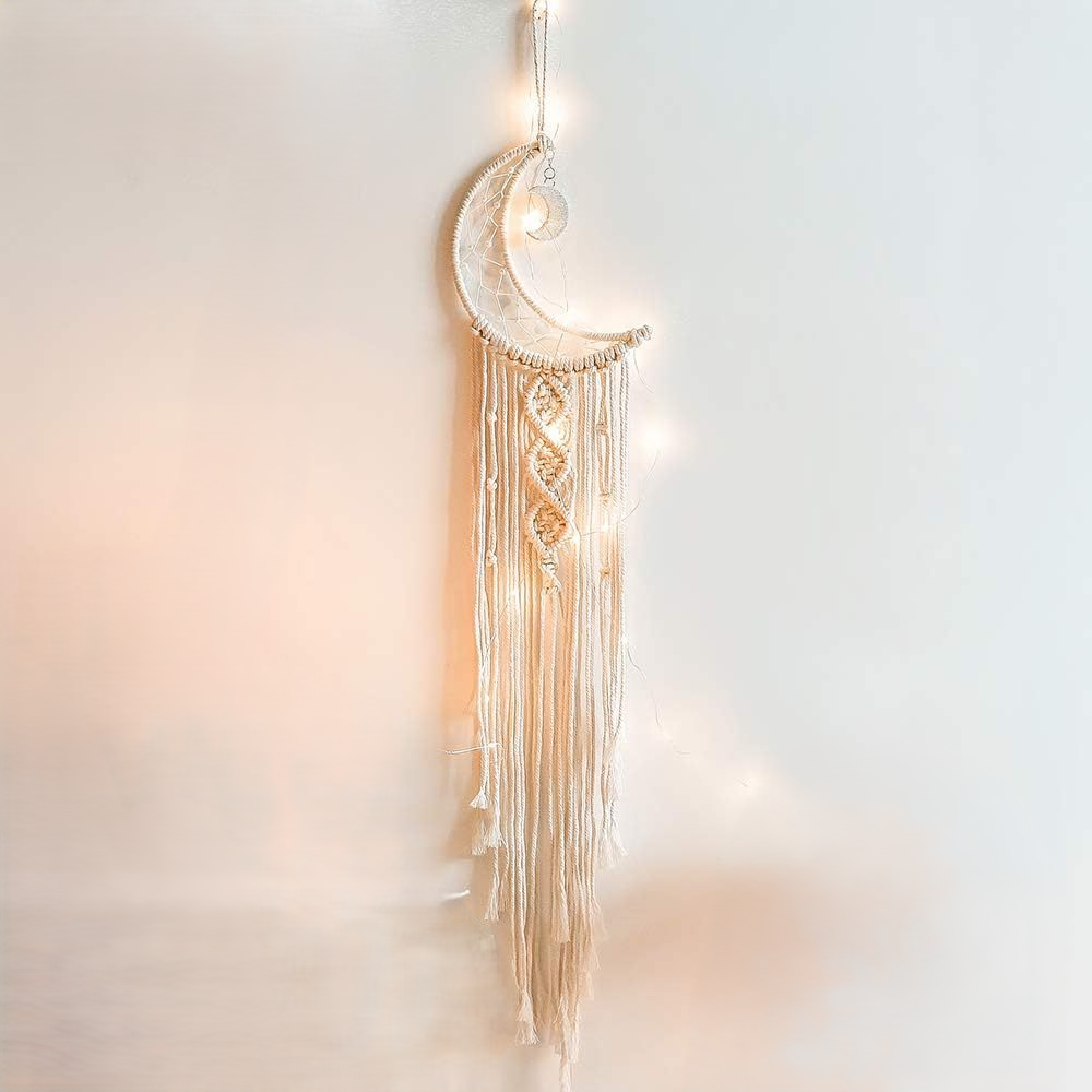 힘룸 인테리어 마크라메 벽장식 아이보리 문스톤 데코 8,890원