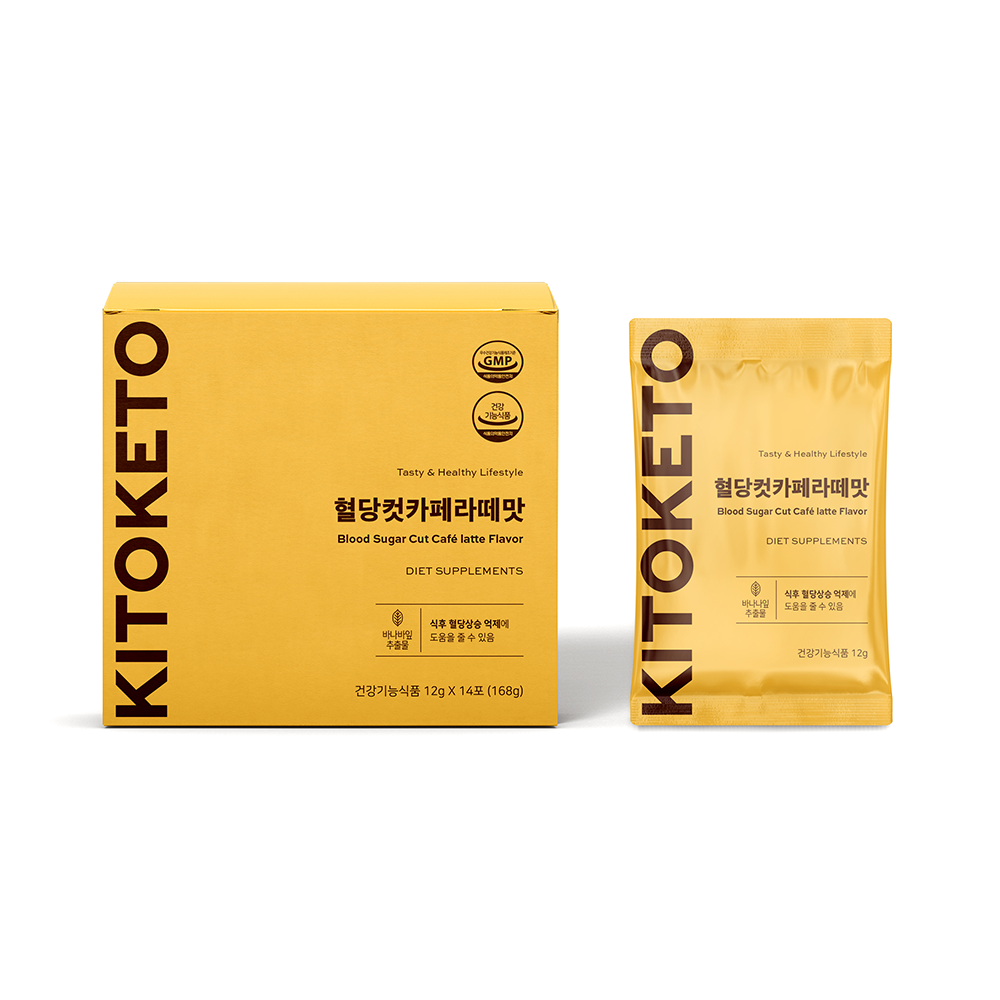 [키토케토]혈당컷카페라떼맛 바나바잎 혈당 커피믹스 바닐라라떼 다이어트커피, 1박스, 168g 19,500원