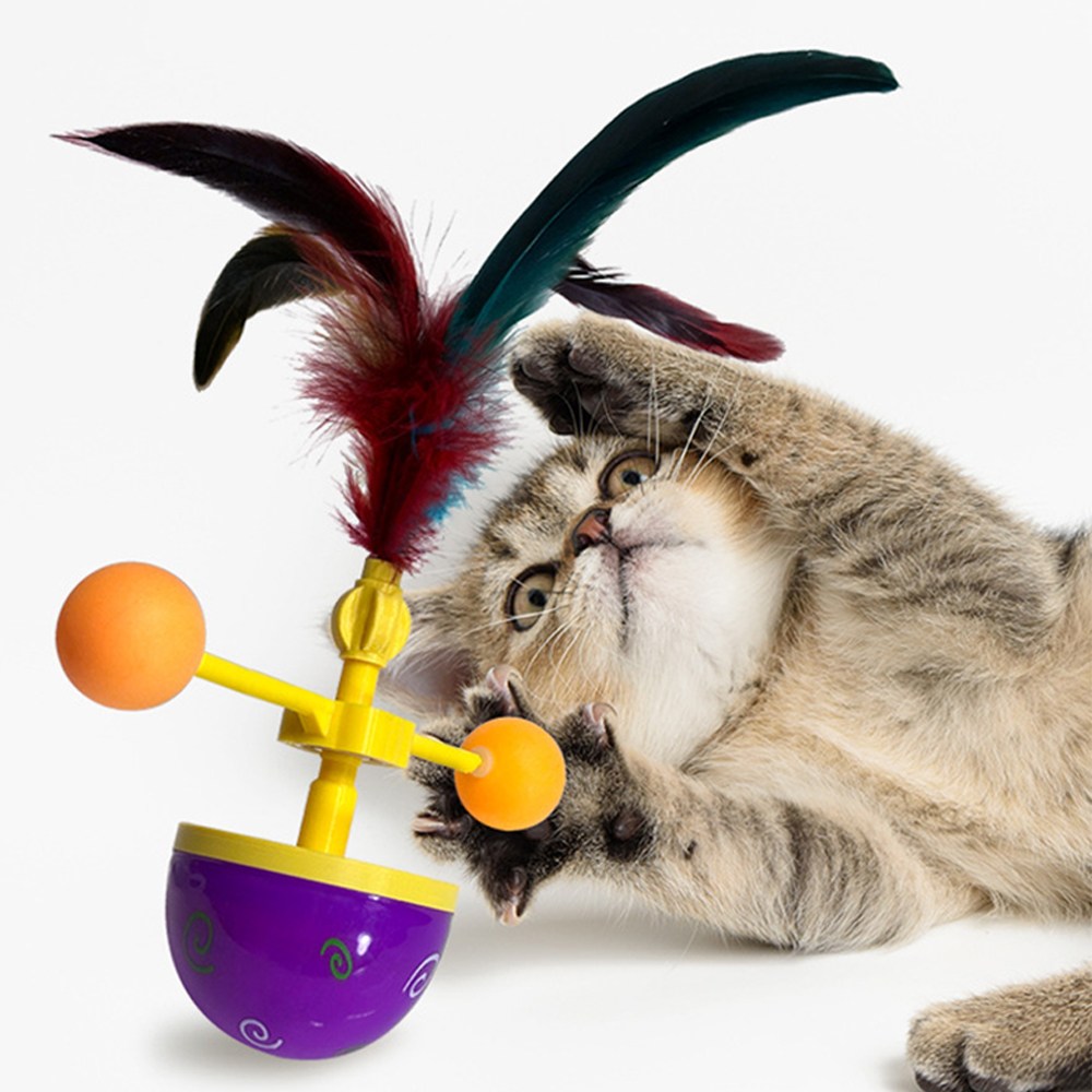 Zaxnouvi 고양이 장난감 깃털 360도 반자동 움직이는 사냥놀이 장난감 9,900원