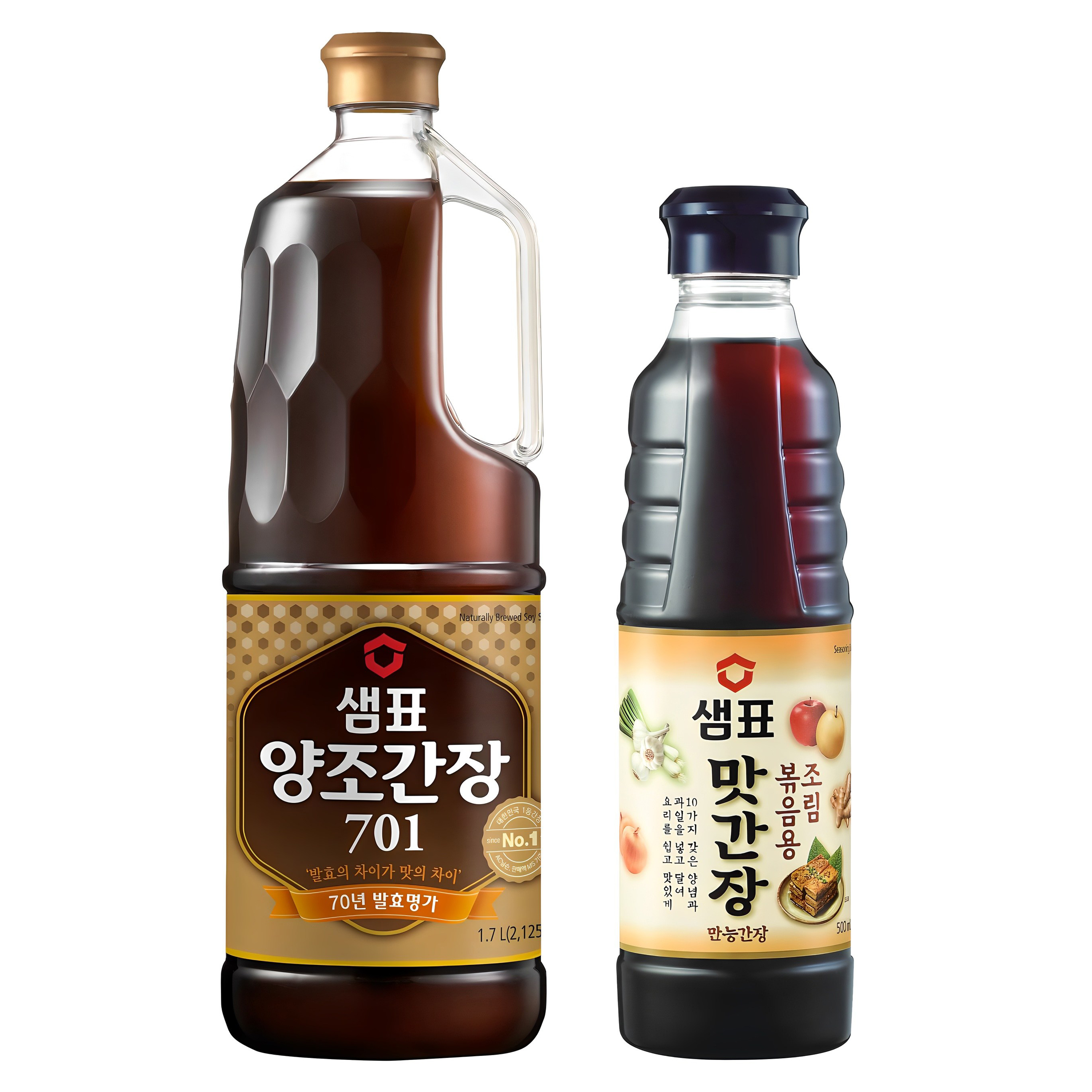 샘표 양조간장 701 1.7L + 맛간장 500ml 13,980원