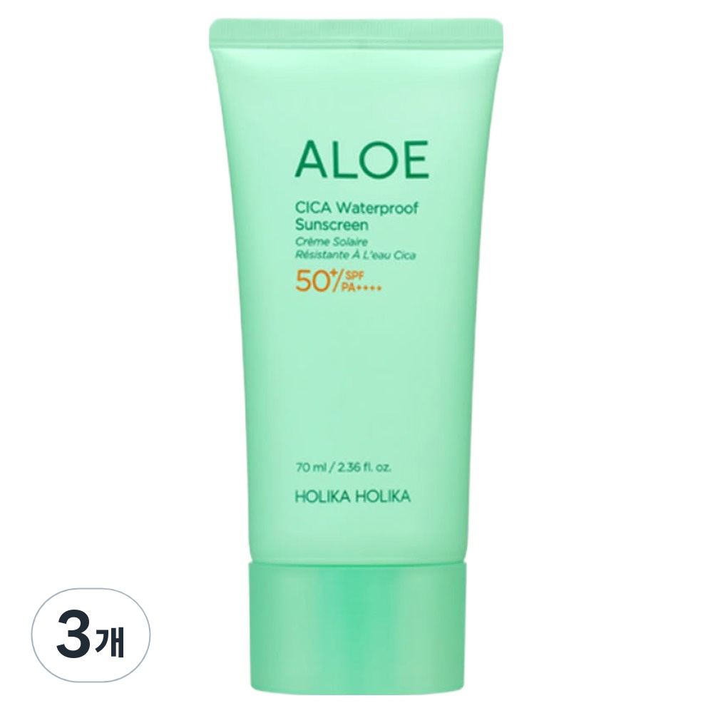홀리카홀리카 알로에 시카 워터프루프 선크림 SPF50+ PA++++, 70ml, 3개 27,600원