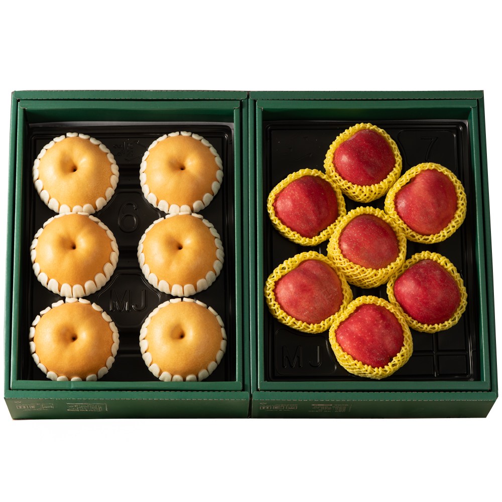 [행복한농부] (1+1) 사과배 명절 과일선물세트 사과2.7kg 배5kg, 1개 76,900원