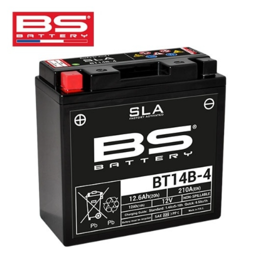 BS배터리 BT14B-4 12.6Ah (유아사 YT14B-4) 드래그스타1100, XJR1300, MT01, 로드스타 워리어1600/ 1700 등, 1개, BT14B-4, 현재가 90,000원