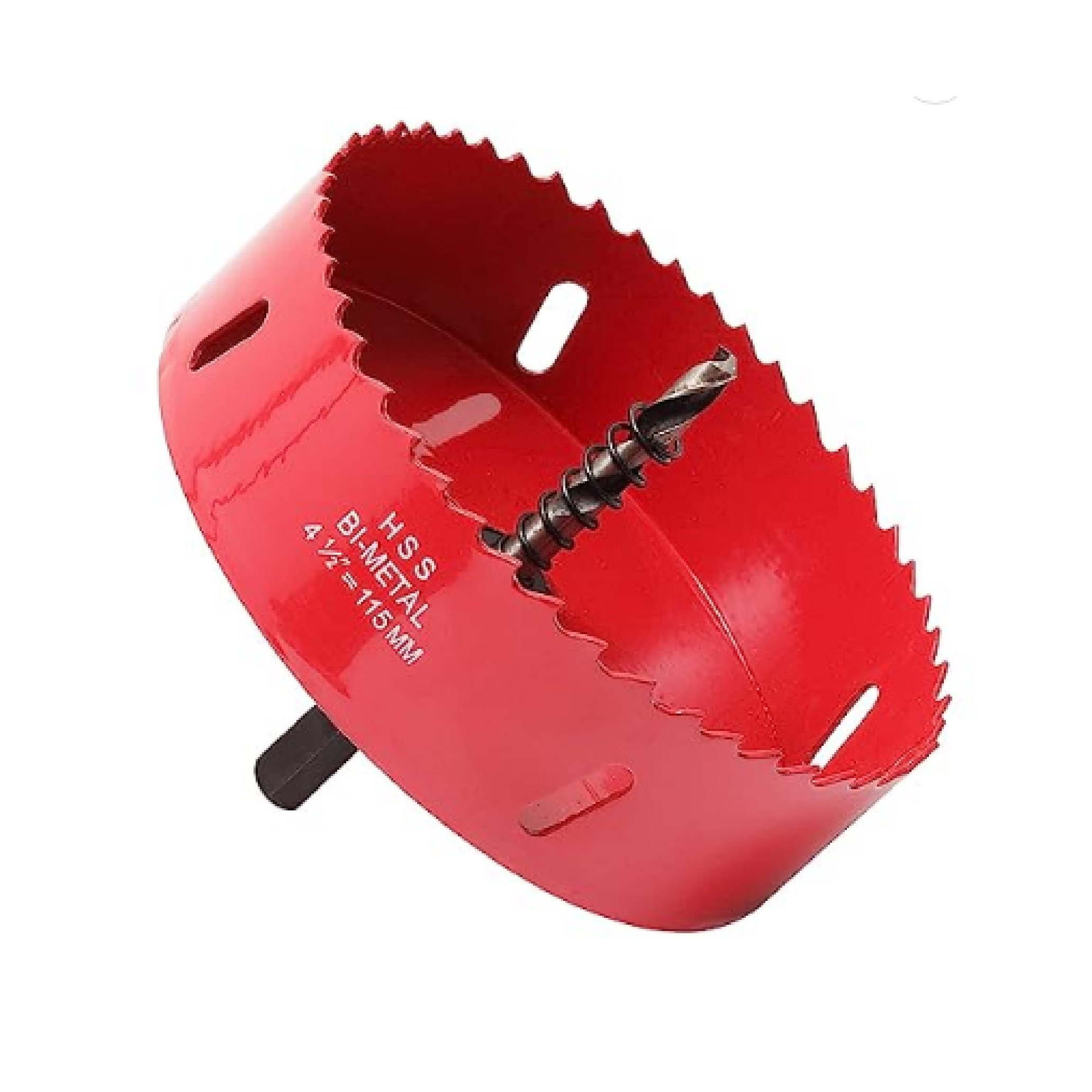 플로메리아 바이메탈 목공 홀쏘 115mm 기본아바포함 원형 배관 타공 천장 SMC 매립등설치 목재 석고 pvc 플라스틱 목공용 홀소 홀커터 홀캇타, 1개 17,500원