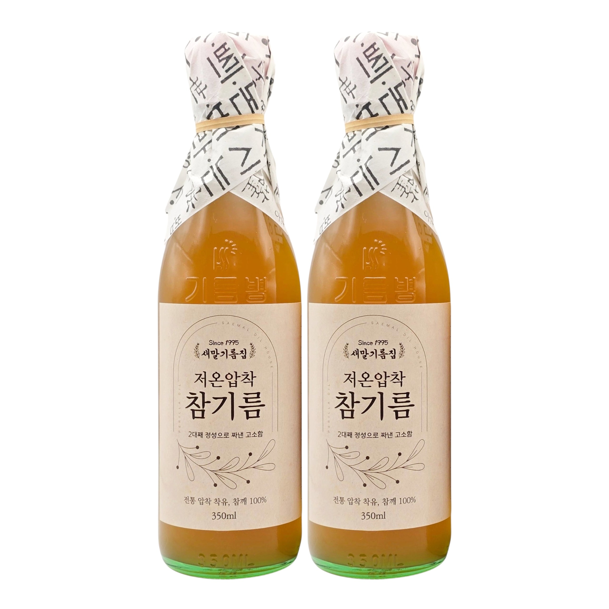 새말기름집 저온압착 참기름 350ml 100% 고소한 통참깨 방앗간, 2개, 350ml 23,900원
