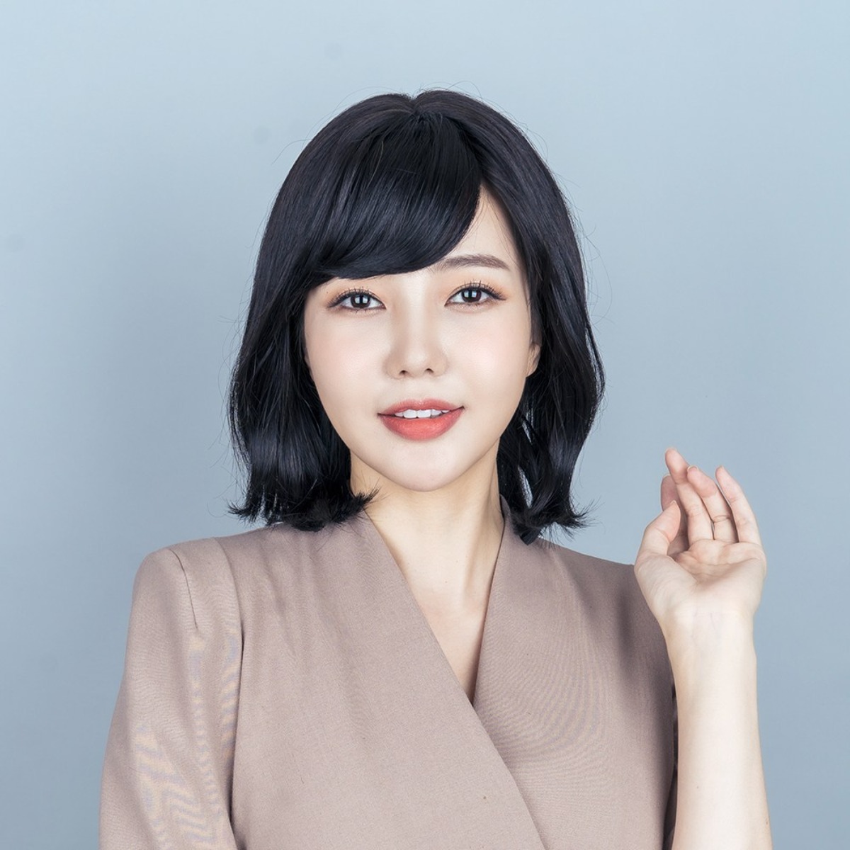 항암가발 보브단발 통가발 인모믹스 단발가발 여자 탈모 항암, 3.투톤브라운, 1개 159,890원