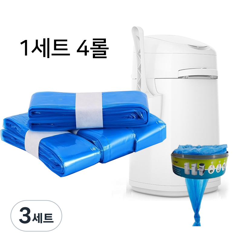 굿앤솔리드 리터락커 호환 리필 에어씰 비닐 두꺼운 봉투 4개 롤 세트, 3세트, 10L 26,100원