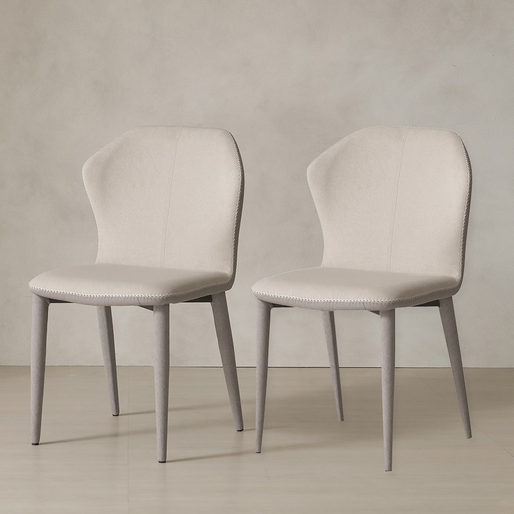 1+1 파로마 이즈 피터 패브릭 카페 식탁 의자, 2개, 연그레이 99,000원