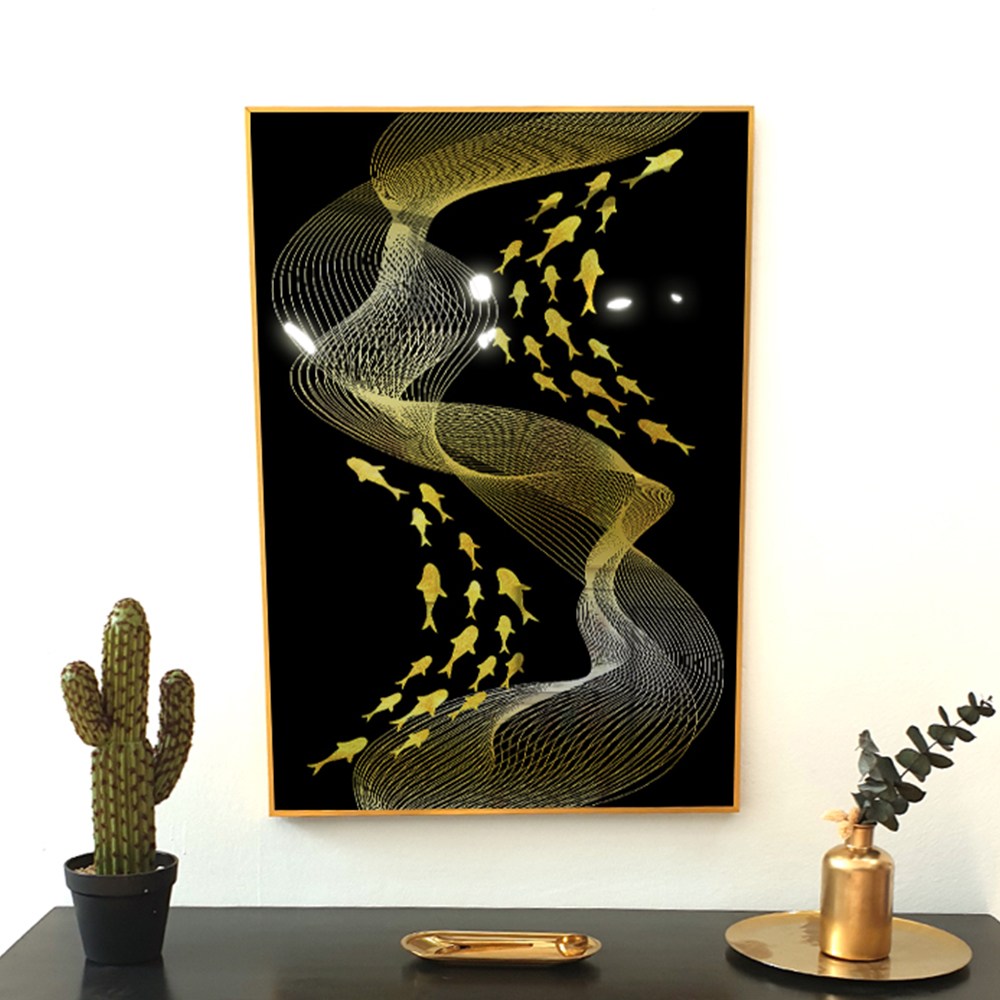 앙리아트 재물과 행운의 상징 황금 잉어 물고기 그림 풍수 액자 인테리어 소품 집들이 개업 선물 78,900원