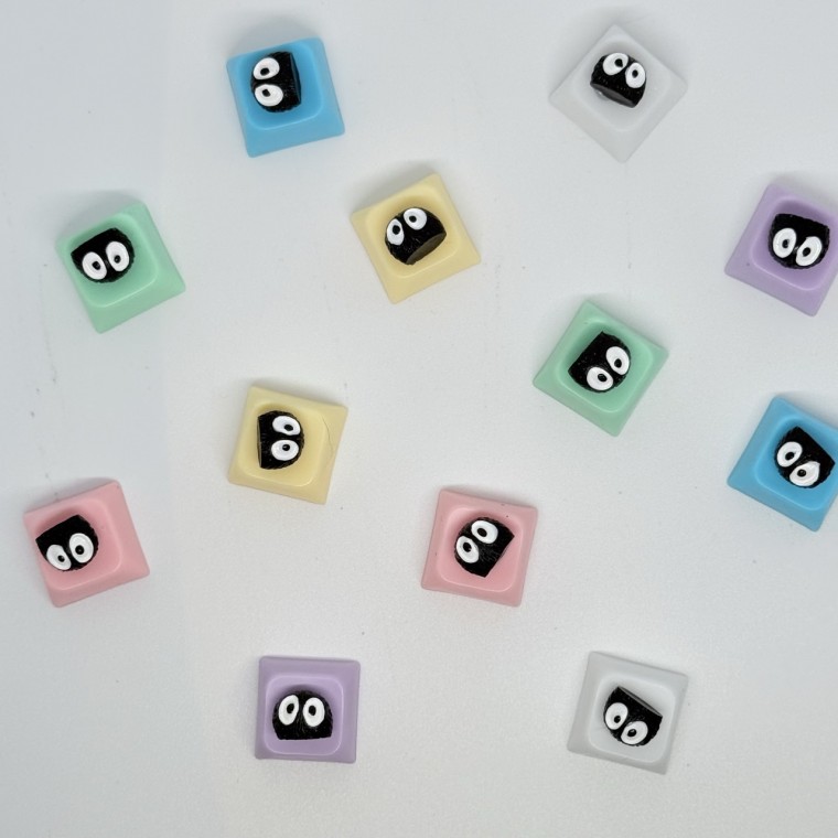 마쿠로쿠스케 먼지 더스트 귀여운 키캡 딸깍이 키보드 LED 키링 클릭커 5,150원