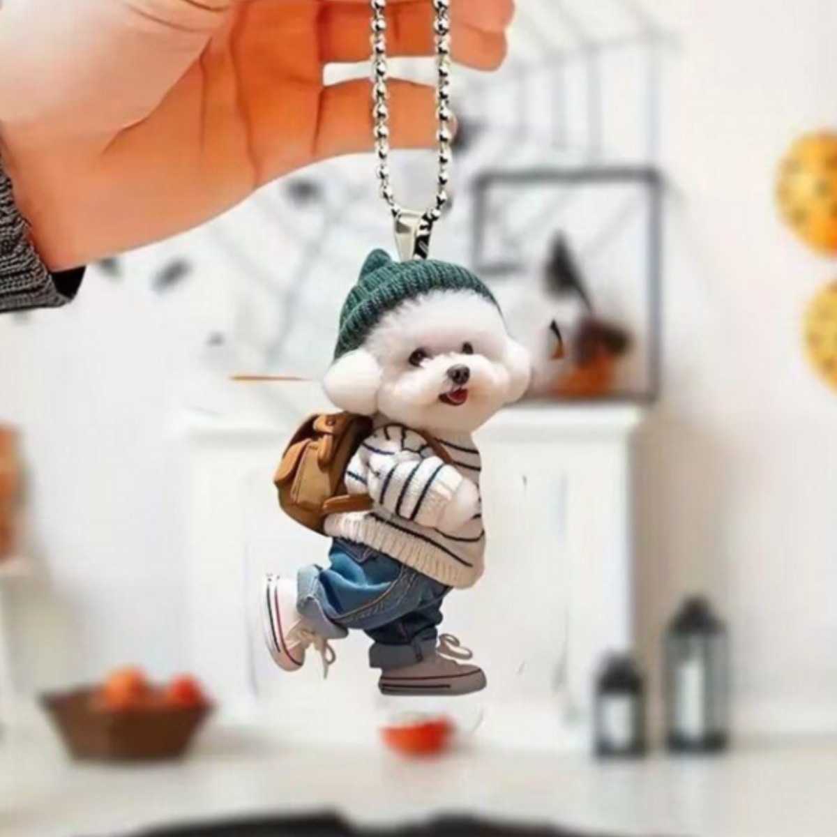 귀여운 강아지 아크릴 키링 세트 2D 디자인, 4개 및 6개 세트, 1세트, B 세트 9,560원