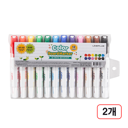 라인플러스)트리마 보드마카 12색세트, 2개입 29,960원