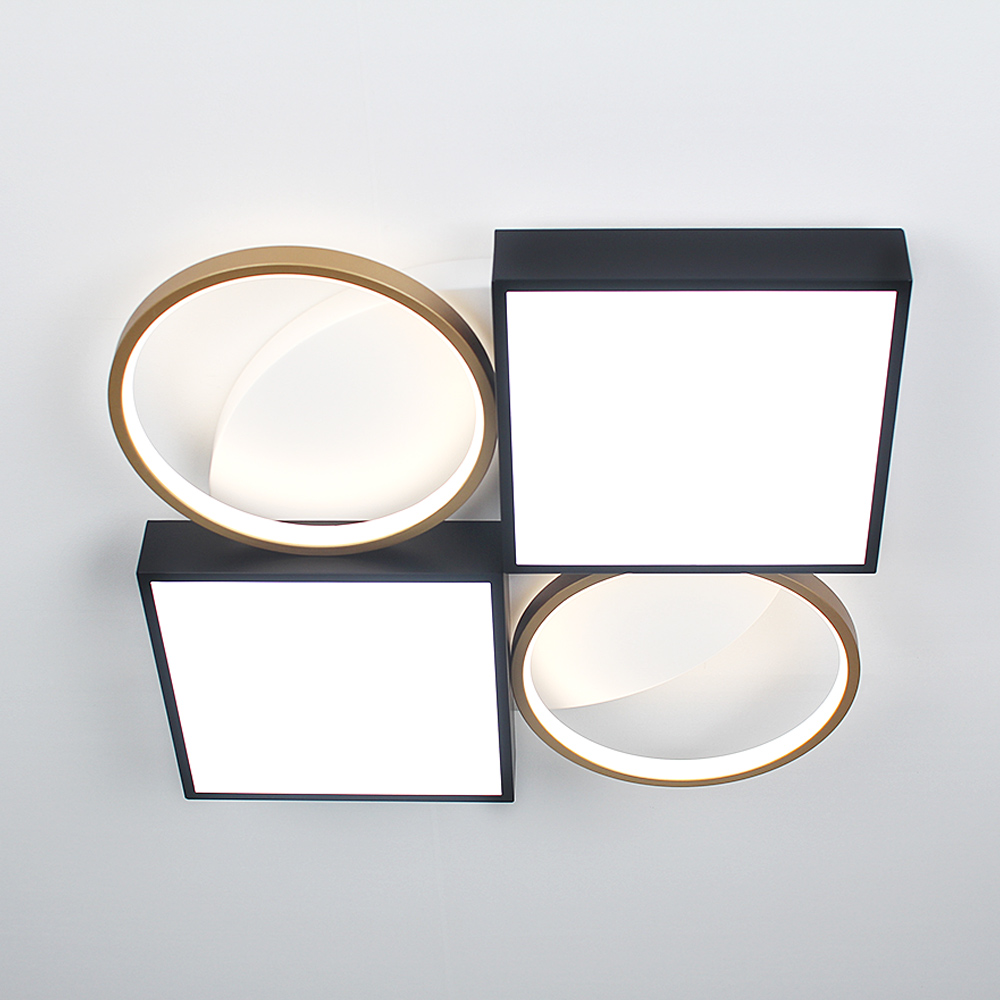 예스케이라이팅 국산 LED방등 베니스 50W 투톤 조명 방등 인테리어조명 사무실 서재 조명 방등 LED등기구 모듈, 블랙 140,000원