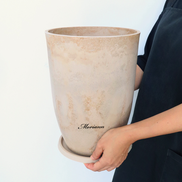 모리앤 크라프트빈티지 무광 플라스틱 화분 + 받침 세트 18,750원