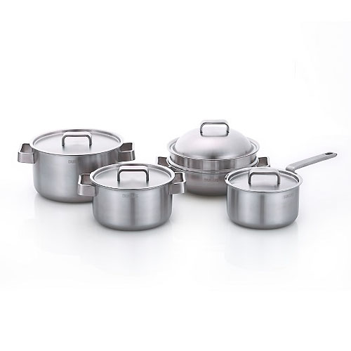 리빙아트 인덕션 316Ti 통5중 프리미엄 냄비 세트 4개, 단일 색상, 편수냄비 18cm + 양수냄비 20cm + 곰솥 24cm + 파티웍 24cm, 1세트 458,900원