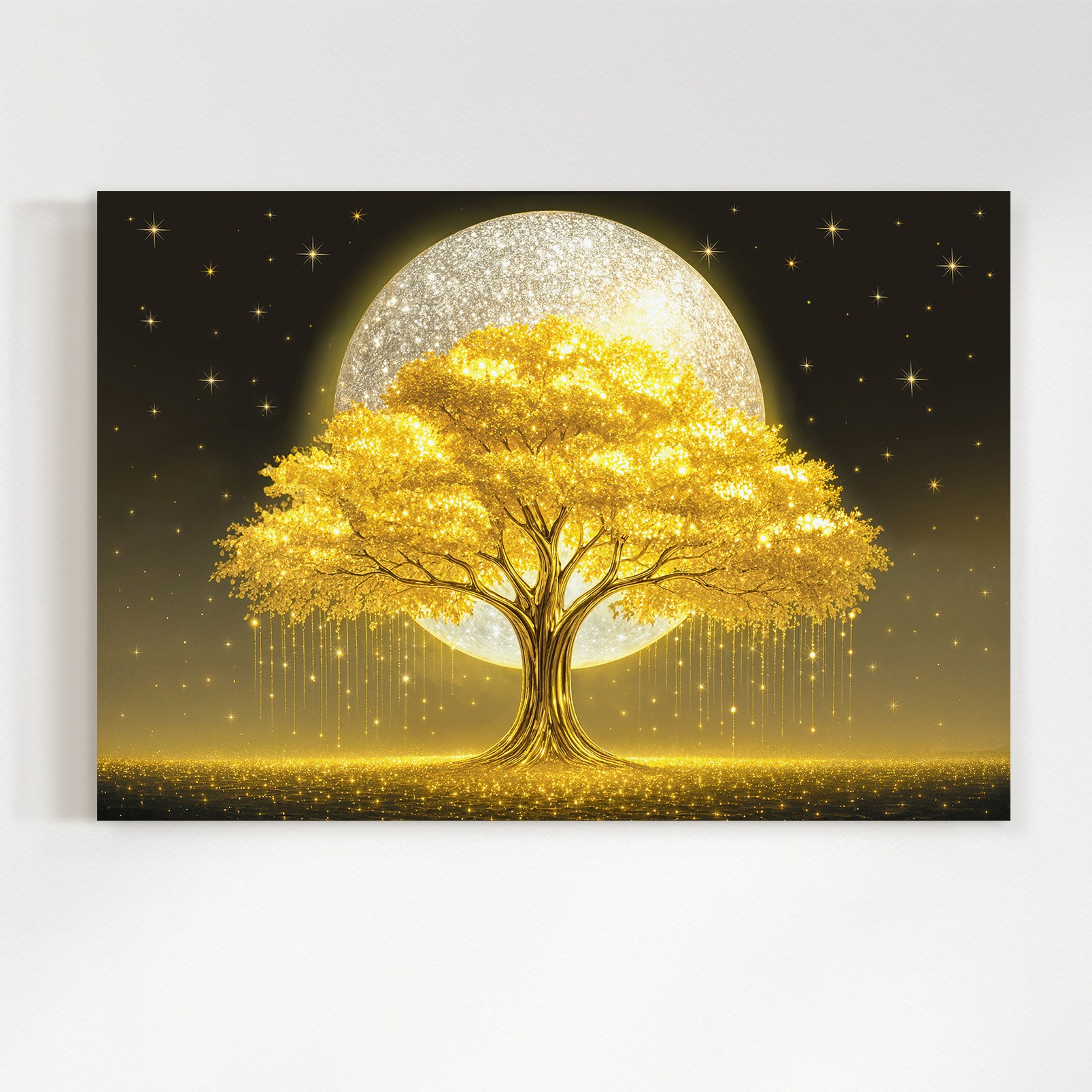 [인메이블] 돈들어오는 황금 골드 돈들어오는 별빛달빛 돈나무 6종 그림 액자 거실 인테리어 개업 집들이 선물 현관 복도 벽 대형, 01.별빛달빛 돈나무 119,000원