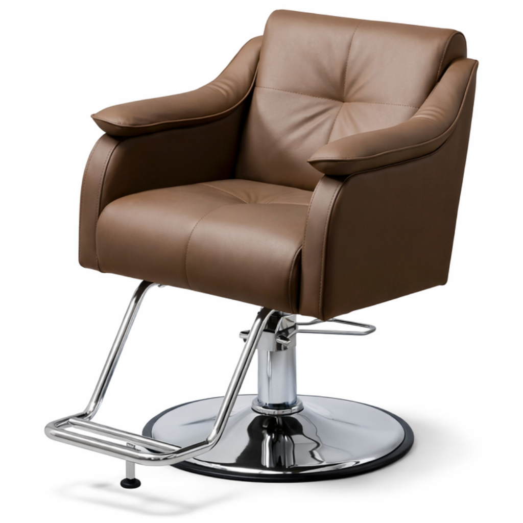 RAW&NEW 브라운 고급 미용실 네일샵 바버샵 쿠션의자, 브라운, 1개 240,000원