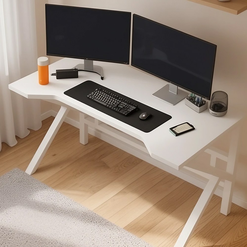 소프트엣지 컴퓨터 게이밍 책상, 화이트 49,750원