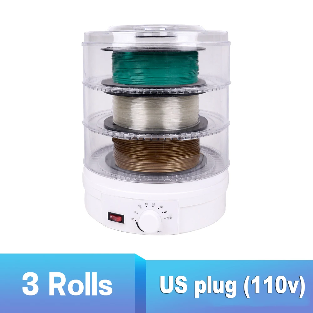 나무 2개 3롤 필라멘트 건조기 보관 상자1.75mm/2.85mm ABS PLA PETG TPU 프린터용 열풍 44,500원