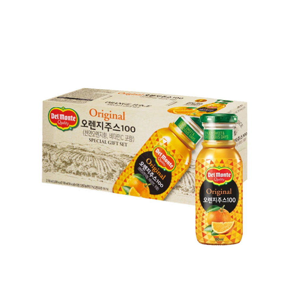 델몬트 오리지널 오렌지주스100 180ml 15,900원