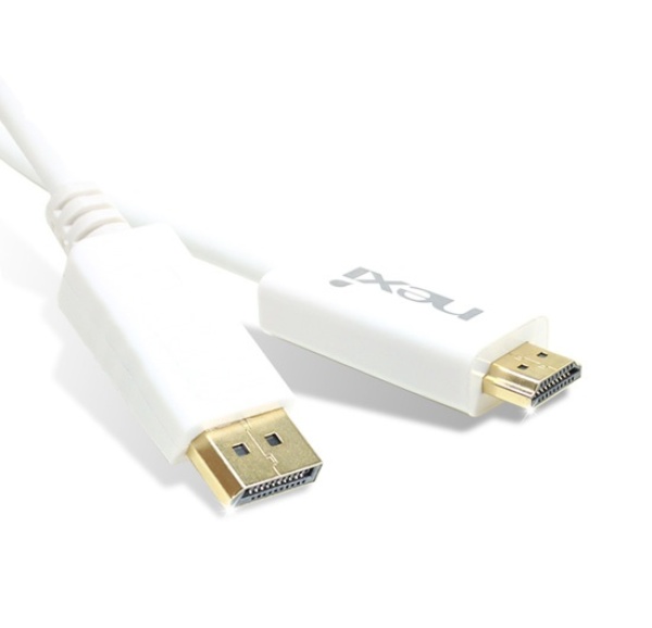 (NEXI) 넥시 Displayport 1.1 to HDMI 케이블 3M (NX212) (화이트) 4,300원