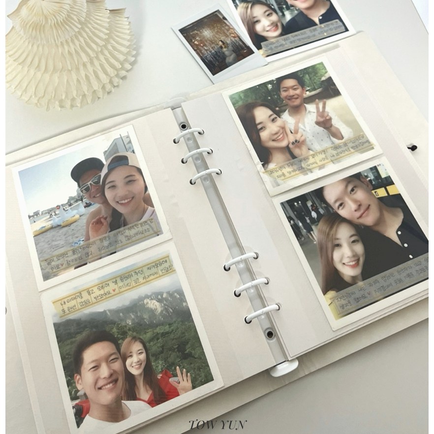 투윤 접착식 앨범 사진 초음파 포토북, 화이트 16,800원
