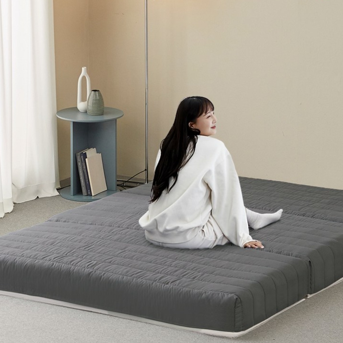 (당일출고+무료반품) 024홈 적당히 단단한 3단 접이식토퍼 매트리스 (보관가방 리뷰 이벤트) 136,800원