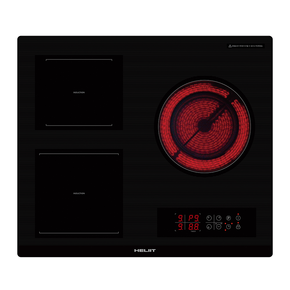 굿플러스 3구 하이브리드 (2구인덕션+1구하이라이트) 빌트인 전기레인지 AE-300BA, 빌트인, AE-300BA 270,000원