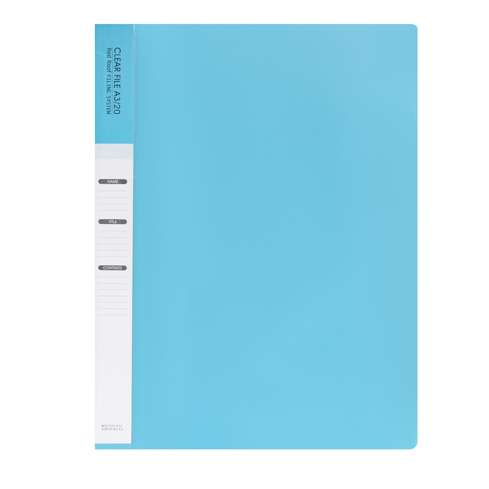 빅드림 속지 20매 OA 클리어화일 A3, 스카이블루, 1개 4,930원