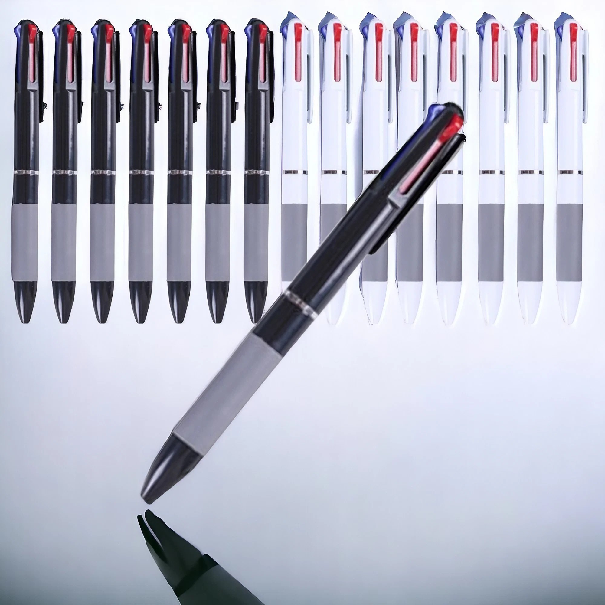 나노스트링 프리미엄 3색 볼펜 멀티펜 0.7mm, 16개, 블랙+화이트 14,350원