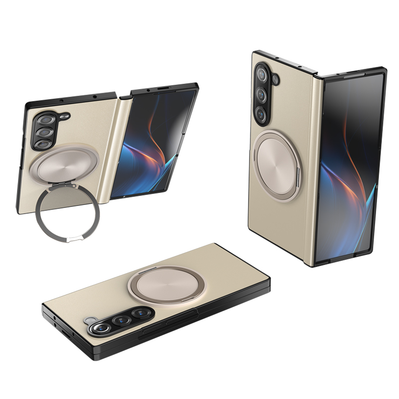 YINUO 갤럭시 Z 폴드3 4 5 6 7 힌지보호 소가죽 magsafe 360도 각도 조절이 거치대 케이스 28,800원