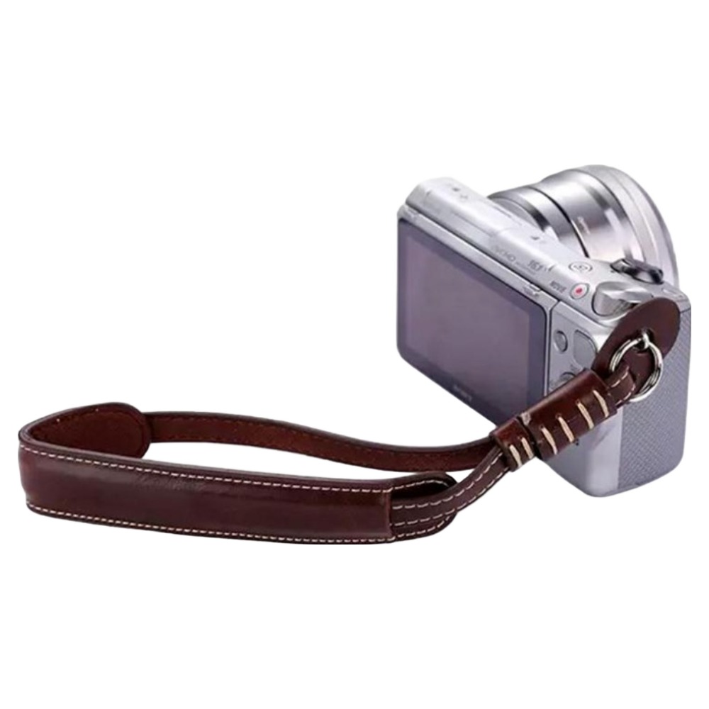 온예리 가죽 카메라 손목 스트랩 커피, 1개, 단일상품 7,610원