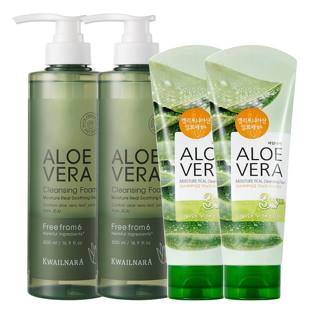 과일나라 알로에베라 모이스처 클렌징폼 500ml 2개+150ml 2개 18,900원