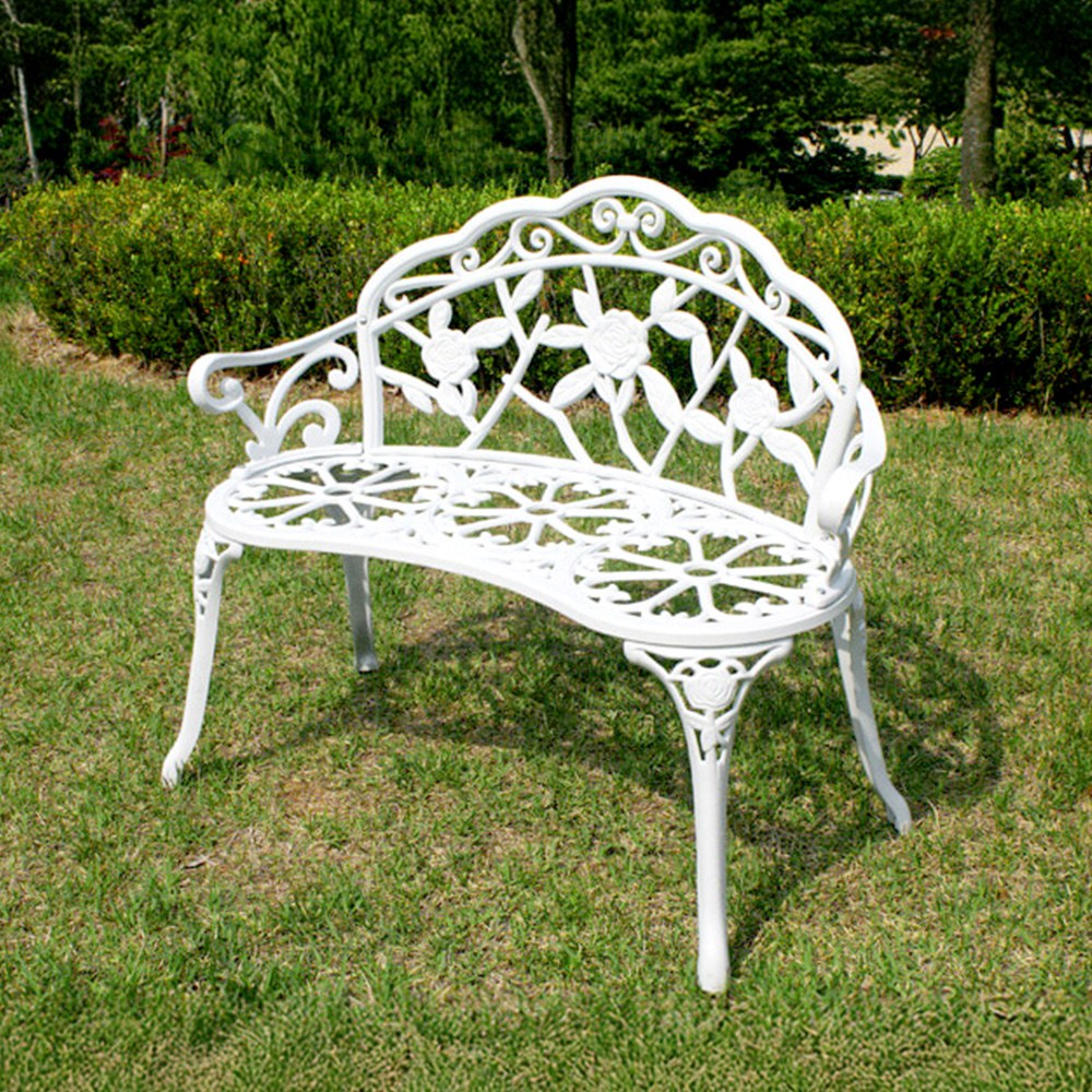 장미 로즈주물 야외 벤치 의자 2인용 카페 정원 테라스 2인 의자 161,000원