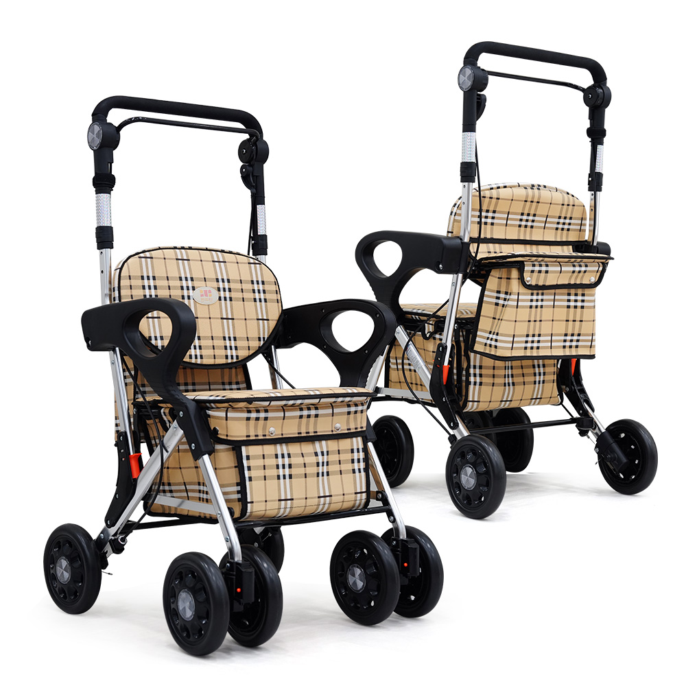 편리안 프라임 보행보조차 RT-0324 밀크베이지 보행보조기 보행보조차 접이식워커 접이식보행보조차, 1개 159,000원