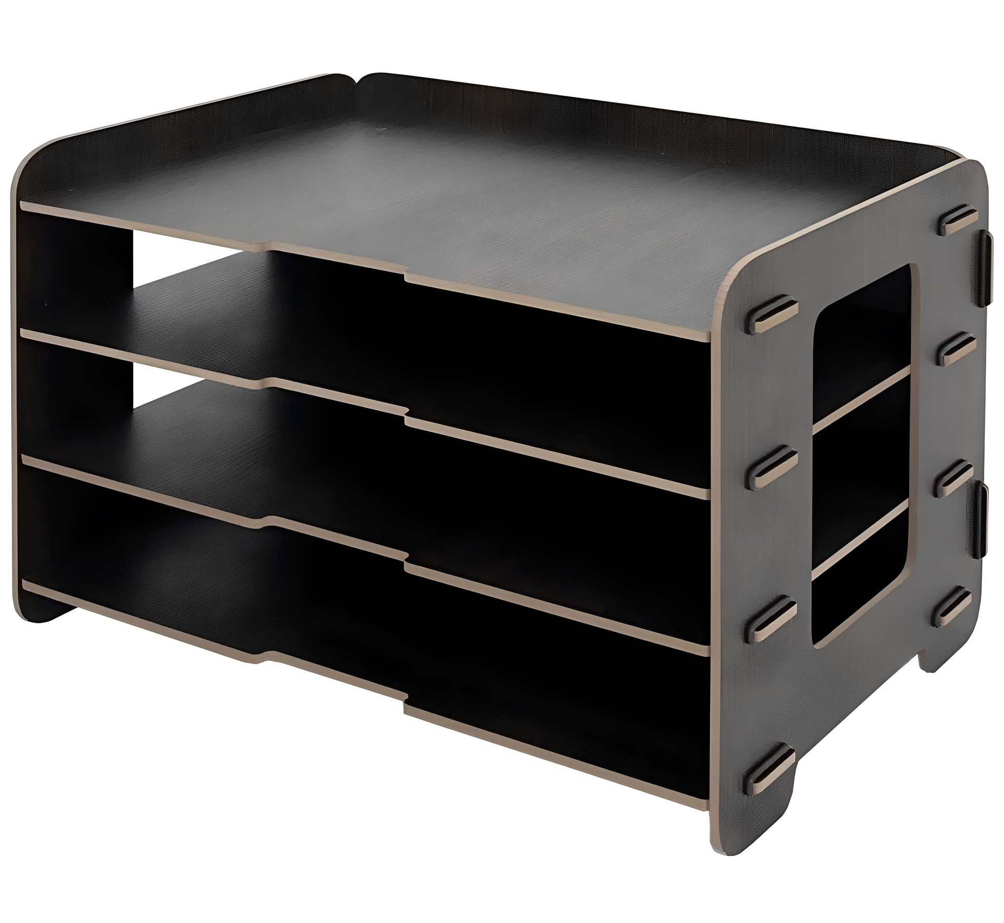 올지 우드 A3 서류보관함 문서 정리함 지류 도면 트레이 시험지 8절 대형, 다크브라운 49,800원