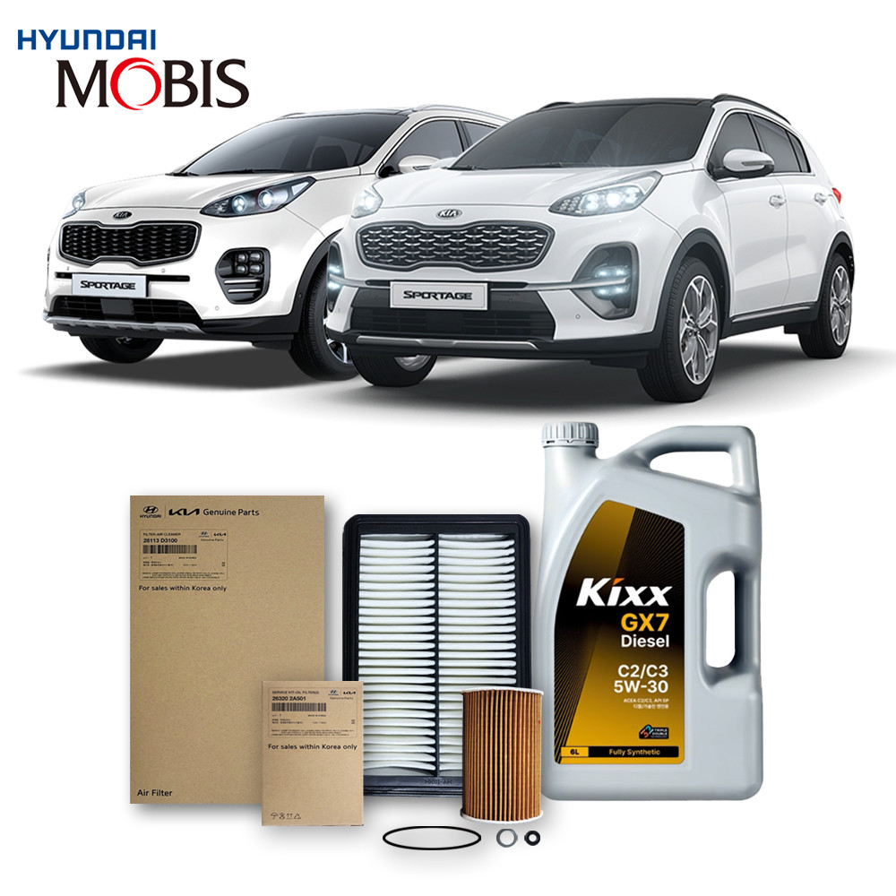 4세대 스포티지 QL 1.7 디젤 (15-18년식) 킥스합성유+순정필터세트 5W30, 1개 83,960원