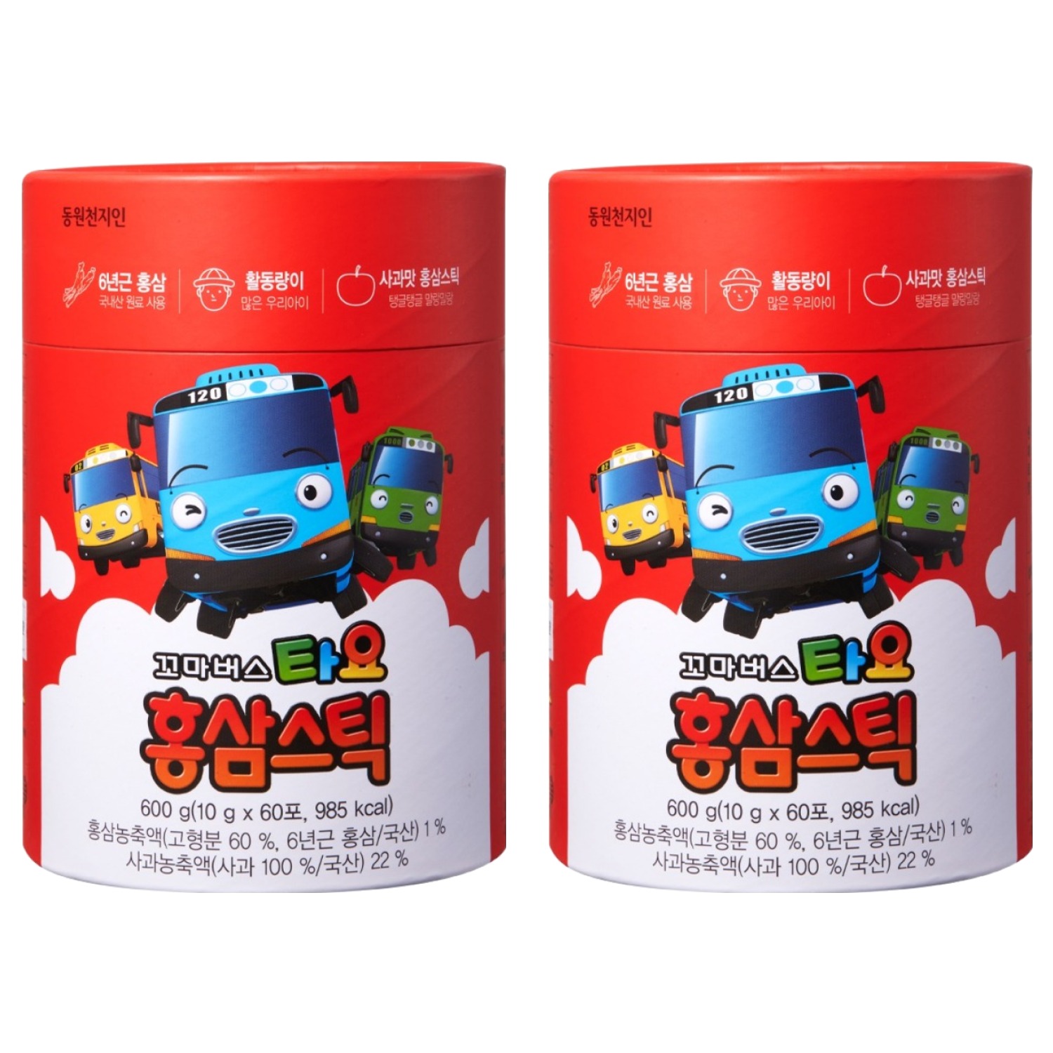 천지인 꼬마버스 타요 홍삼스틱 67,800원