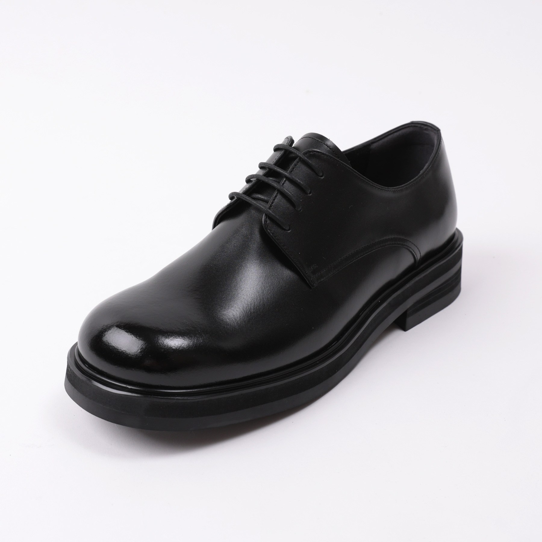 BRENOWELT 덕핏 블랙 남자 더비슈즈 수제화 국내제작 가벼운 구두 키높이 170 121,600원